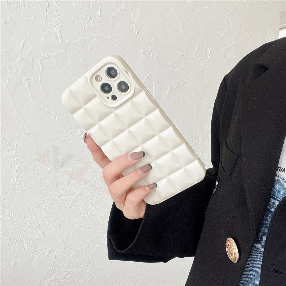 Unique Phone Case For iPhone 14 Pro 13 12 11 Pro Fashion 3D Soft Silicon Shockproof For iPhone 14 Case Bubble Case Cute Full Body Shape Soft Silicone Slim Cushioned Beautiful Elegant Case For Women