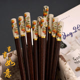 Wooden Chopsticks Set Antibacterial Anti-mold Heat Resistant