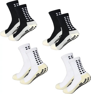 4 Pack Men s Anti Slip Soccer Socks