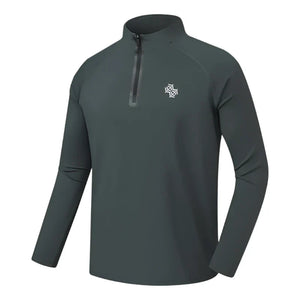 Long Sleeve Performance Polo Shirt for Men  Breathable  Comfortable