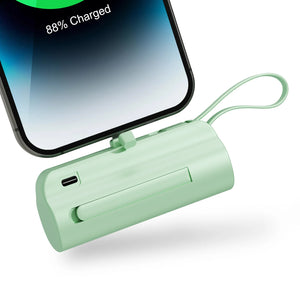 Mini Power Bank Portable 4500mAh Power Phone Charger Capsule Dual USB-C Ports For IPhone16/ 15/15 plus/15 pro/15 pro Max/Android