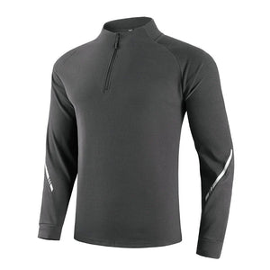 Men's Gym Workout Tee with Reflective Stripes