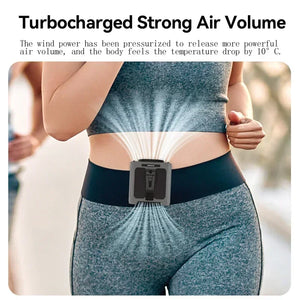 Portable Waist Fan 20000mAh Outdoor Hanging Neck Fan Rechargeable Strong Wind Waist Clip Camping Fan with Power Bank Lighting