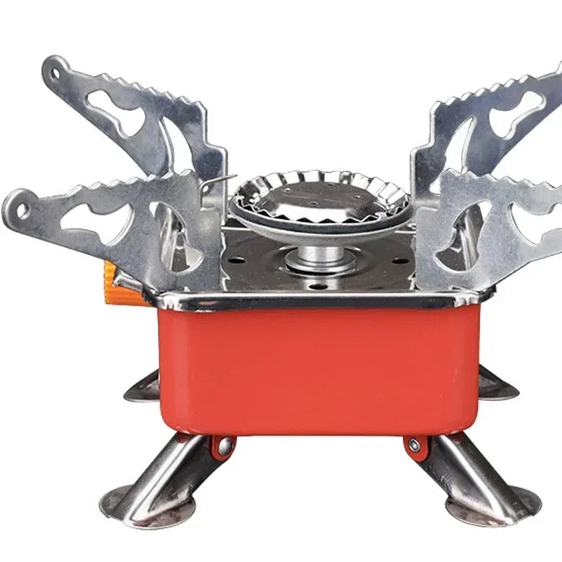 Compact Camping Grill with Wind Protection