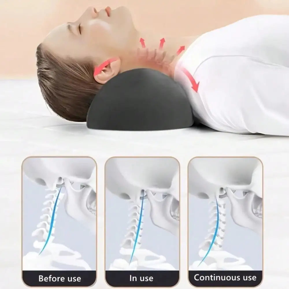 1pc Ergonomic Neck Pillow - Ergonomic Neck Support Pillow With Human Body Curve Design, Hand Wash