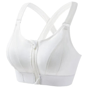 Padded, Shockproof Sports Bra with Criss-Cross Straps