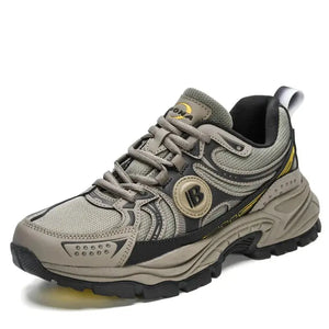 Men's Leather Mesh Running Shoes