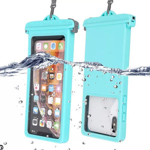 Gray Drop Resistant Waterproof Bag For Mobile Phones Under 6.9 Inches Plastic Mobile Phone Waterproof Case Diving Seal Phone Case Waterproof Pouch Phone  Underwater Case 35m