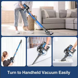 INSE N650 Cordless Vacuum Cleaner, 25Kpa Lightweight Stick Vacuum, Up to 45 Min