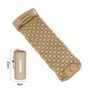 Inflatable Camping Mattress with Pillows & Built-in Pump