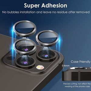 Camera Lens Protector for iPhone 14 Pro Max Plus 13 12 Mini 14Pro iPhone14 13Pro 14Plus 12Pro Glass Protection Protective Film  Metallic Camera Ring Lens Protector with Glass Cover