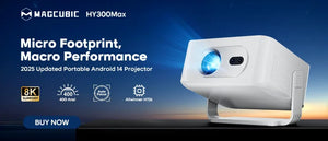 Magcubic HY310 Home Projector 1080P Mini Projector 4K AF Native 5W Speaker Air Mouse Voice Assistant Upgrated 330ANSI Android11
