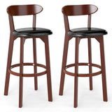 Set of 2 29 Inch Modern Armless Upholstered Cushioned Seat Island Dining Chairs for Kitchen