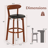 Set of 2 29 Inch Modern Armless Upholstered Cushioned Seat Island Dining Chairs for Kitchen