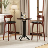 Set of 2 29 Inch Modern Armless Upholstered Cushioned Seat Island Dining Chairs for Kitchen