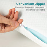Set of 2 Gel Memory Foam Pillow 3D Cutting Air Flow Cooling Pillows with Pillowcase