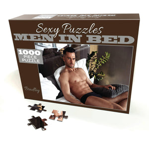 Sexy Men in Bed Puzzles | Funny Gift, Bachelorette Activity | 1000-Piece Jigsaw | 3 Style Options