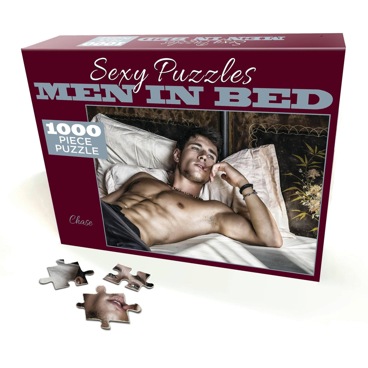 Sexy Men in Bed Puzzles | Funny Gift, Bachelorette Activity | 1000-Piece Jigsaw | 3 Style Options