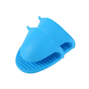 Silicone Heat Resistant Oven Gloves - 2Pcs Anti-Scald Cooking Pinch Grips Pot Holder