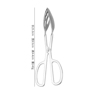 304 Stainless Steel Food Tongs with Anti-Scald Handle
