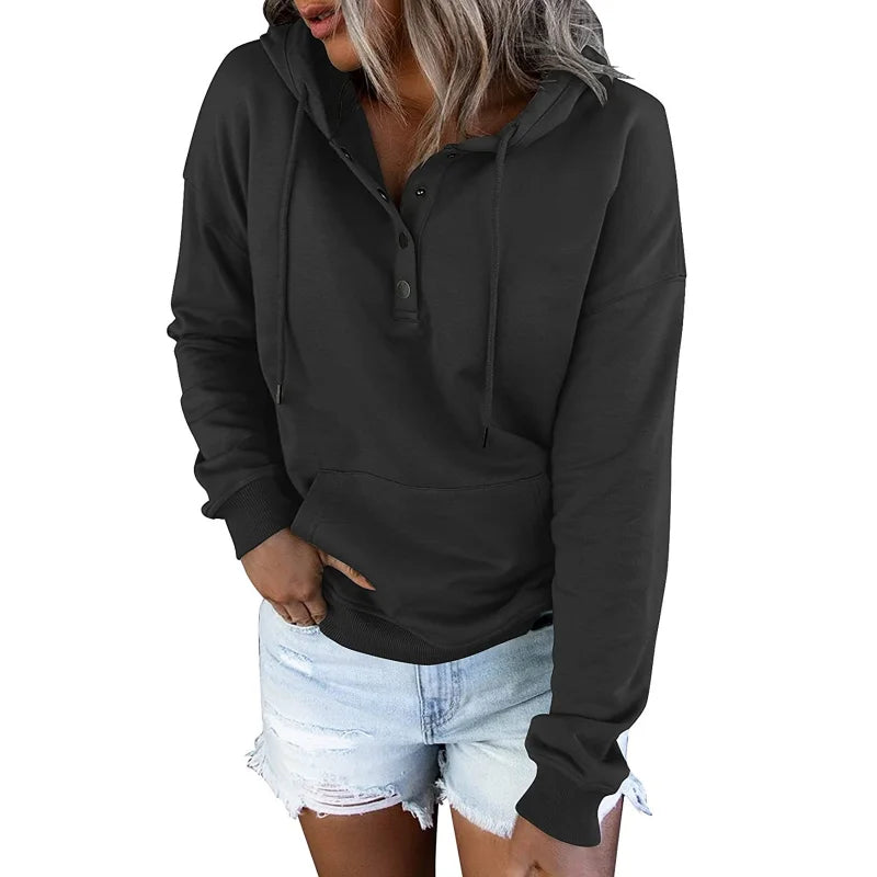 Cozy and Casual  Women's Hooded Sweatshirt