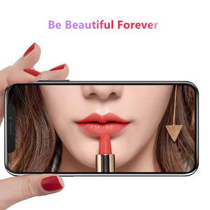 Glue Anti Scratch Mirror Screen Protector Tempered Glass For iphone 13 12 11 Pro XS Max X XR 7 8 Plus Makeup Mirror Tempered Glass for Iphone 11 12Pro 13pro Max Mirror Screen Protectors