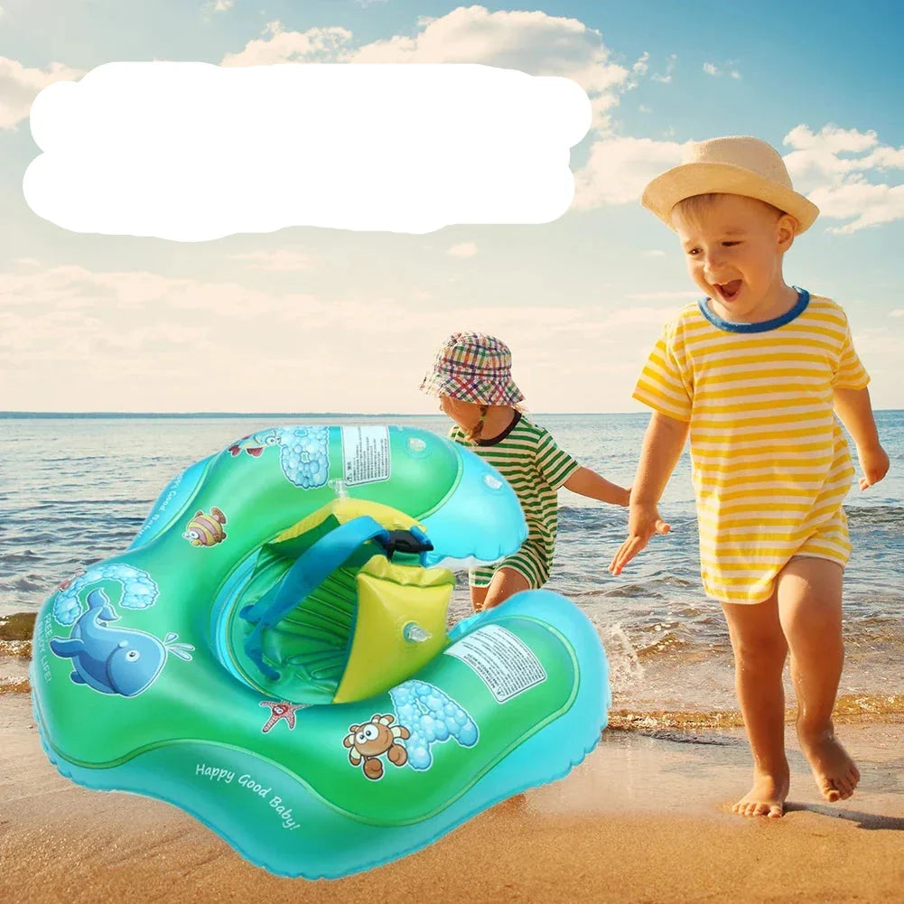 Colorful Swim Ring with Safety Features for Kids' Pool Parties
