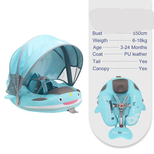 Float 2 Canopy & Chest Support for Safe & Fun Baby Swimming