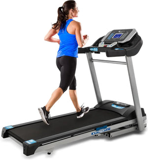 Folding Smart Treadmill with Handlebar Controls