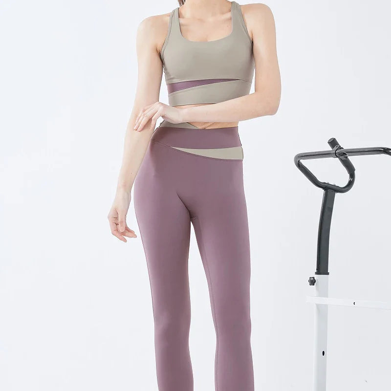 Patchwork Yoga Set for Women