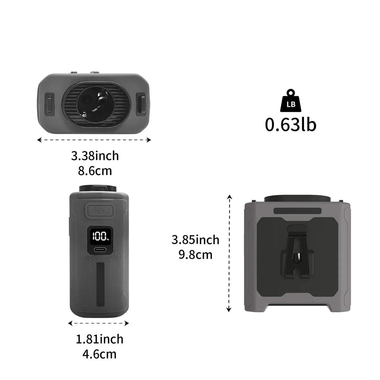 Portable Waist Fan 20000mAh Outdoor Hanging Neck Fan Rechargeable Strong Wind Waist Clip Camping Fan with Power Bank Lighting
