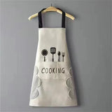 Waterproof Oil-Proof Cooking Apron for Men & Women - Fashionable Kitchen Overalls