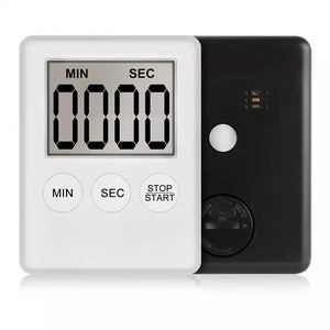 Digital Kitchen Timer LED Display Magnetic Loud Alarm Countdown Countup