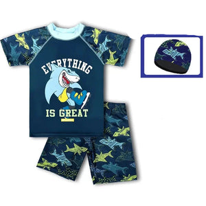 Cartoon Cute Sun Protection Swimsuit for Boys