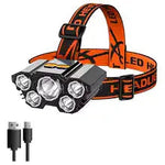 Five head strong light rechargeable fishing headlight