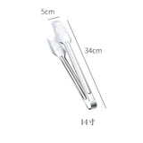 Non-slip Stainless Steel Kitchen Tongs Barbecue Steak Bread Clips
