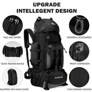 90L Waterproof Hiking Backpack Large Camping & Trekking Rucksack