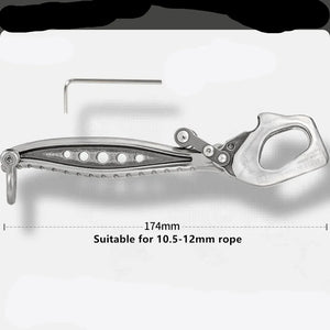 Stainless Steel Descender for Work & Rock Climbing