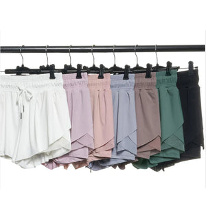 Loose Fit Running Shorts with Drawstring