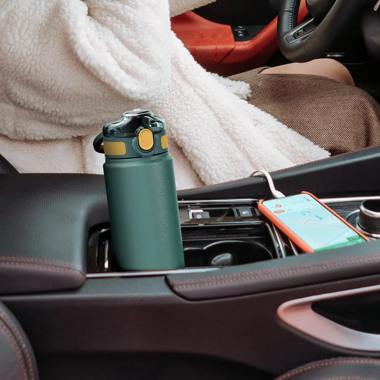 Thermos Bottle with Straw 600ml 720ml Stainless Steel