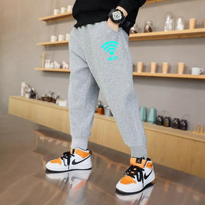 Boys' Luminous Joggers with WiFi Print