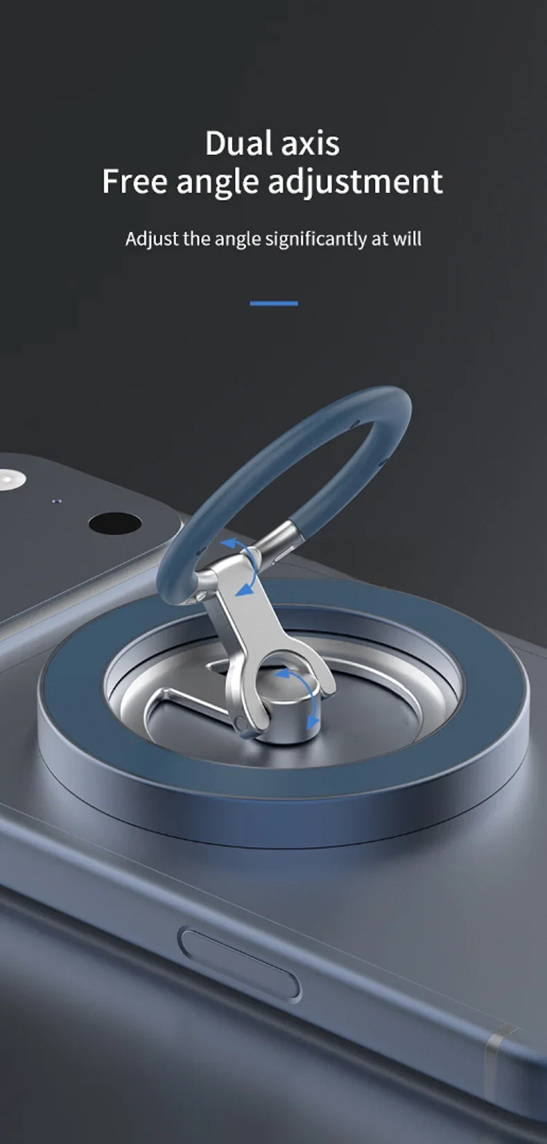 2026 New Double Sided Magnetic Phone Stand For MagSafe - Strong Magnet, Folding Holder For IPhone Android Accesories phone holder phone holder car iphone accessories phone stand