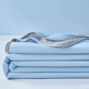 King Size Cooling Comforter - Breathable & Lightweight Ice Silk Cooling Blanket, Thin Quilt for Hot Summer