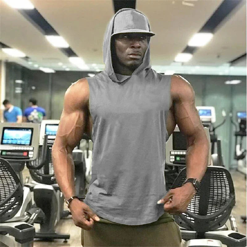 Cool Breathable Stringer Hoodies for Gym and Running