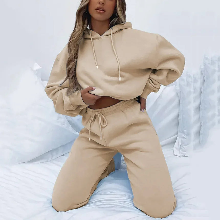 Cozy and Stylish  2 Piece Tracksuit Set