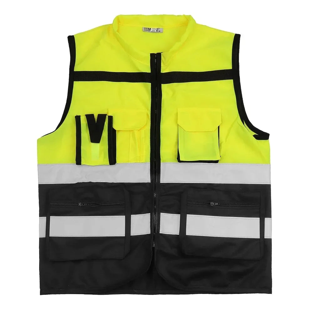 High Visibility Safety Vest, Reflective Jacket, Security Waistcoat
