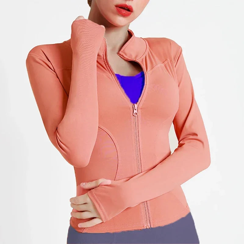 Women's Lightweight Zip Up Workout Jacket