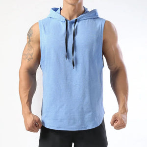 Sleevless Tees for Men Solid Colors