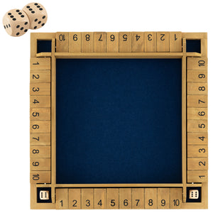 24 Inch Extra-Large Shut The Box Game for 2-4 Players