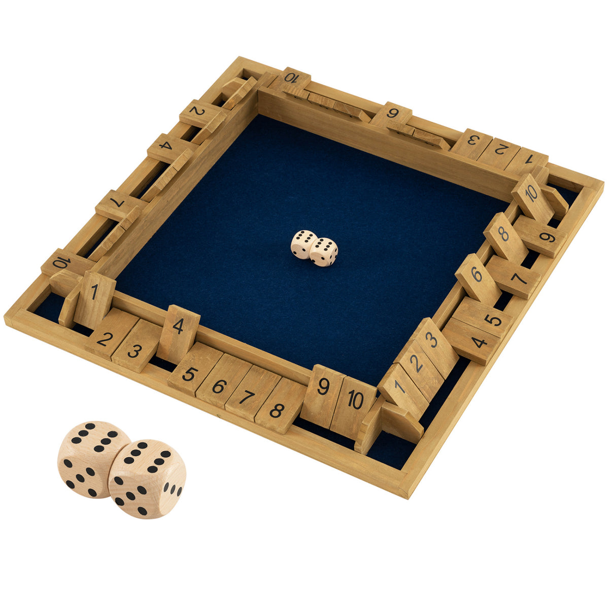 24 Inch Extra-Large Shut The Box Game for 2-4 Players